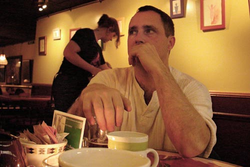 dave in yellow light